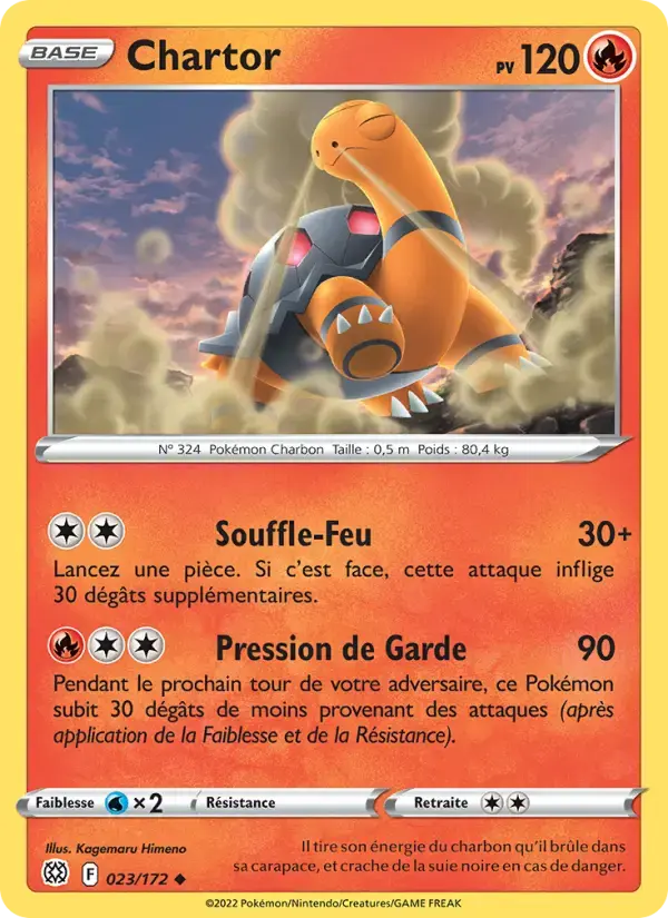 Carte Pokémon Chartor #023 — Stars Étincelantes