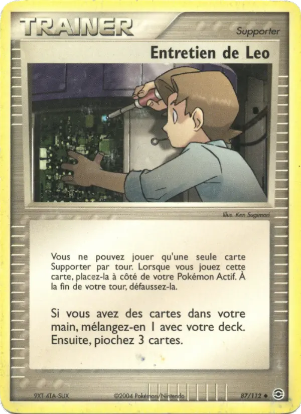 Carte Pokémon Entretien de Leo #87 — Rouge Feu & Vert Feuille