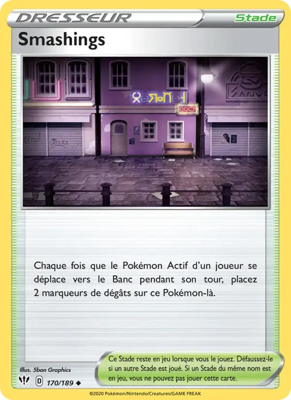 Carte Pokémon Smashings #170 — Ténèbres Embrasées