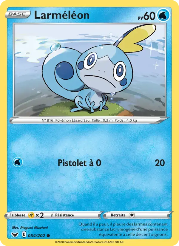 Carte Pokémon Larméléon #54 — Épée et Bouclier