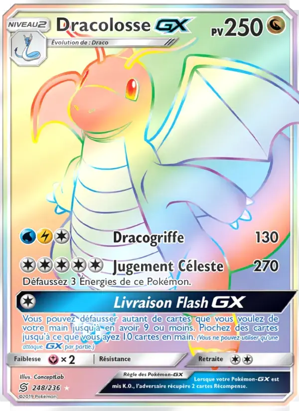 Carte Pokémon Dracolosse GX #248 — Harmonie des Esprits