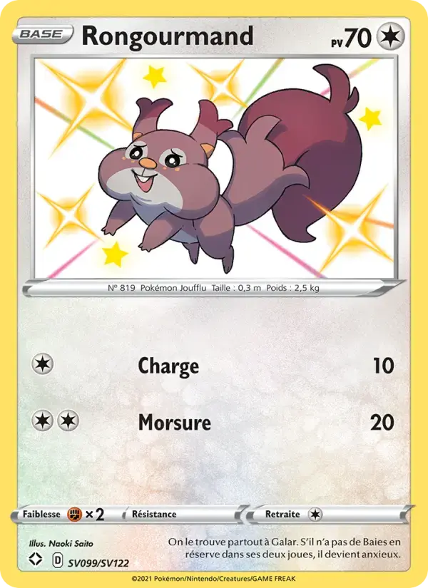 Carte Pokémon Rongourmand #SV099 — Destinées Radieuses