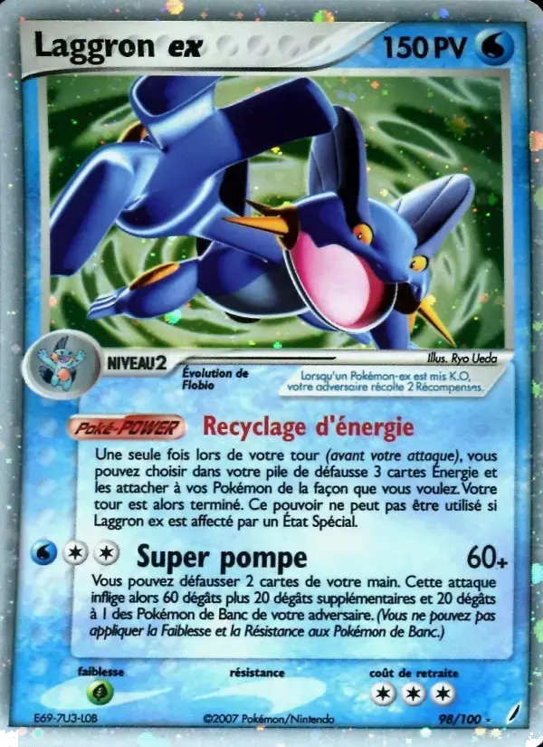 Carte Pokémon Laggron ex #98 — Gardiens de Cristal