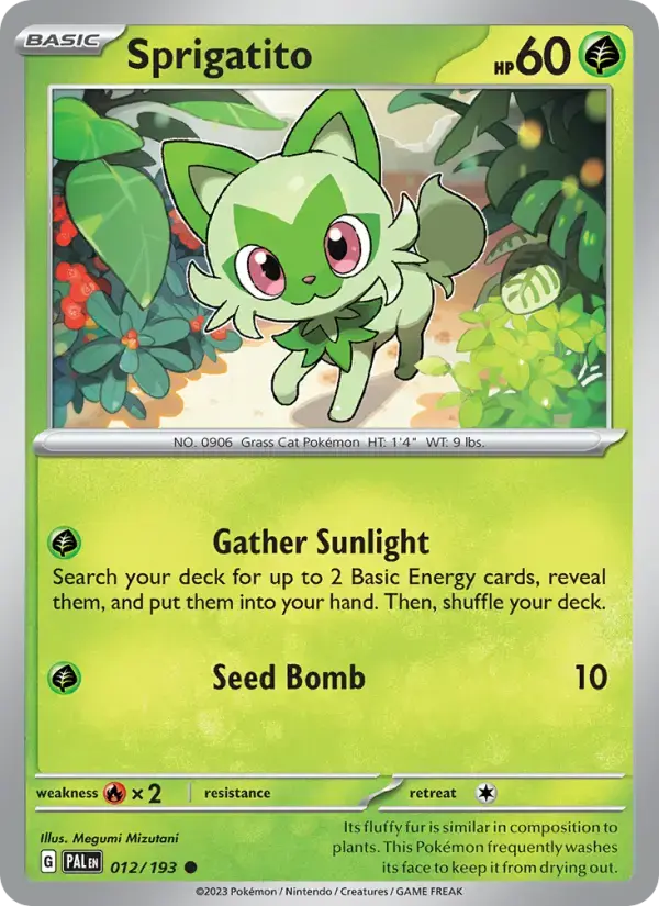 Sprigatito #012 — Paldea Evolved