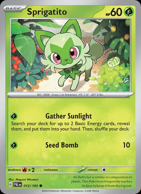 Sprigatito #012 — Paldea Evolved