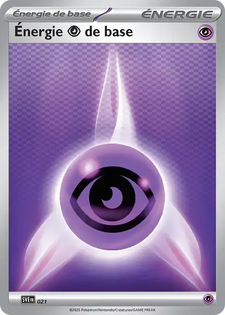 Carte Pokémon Énergie Psy #021 — Énergies Écarlate et Violet