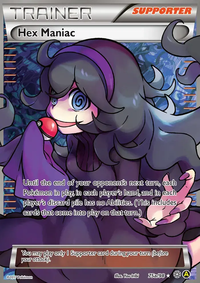 Carte Pokémon Hex Maniac #75a — Origines Antiques