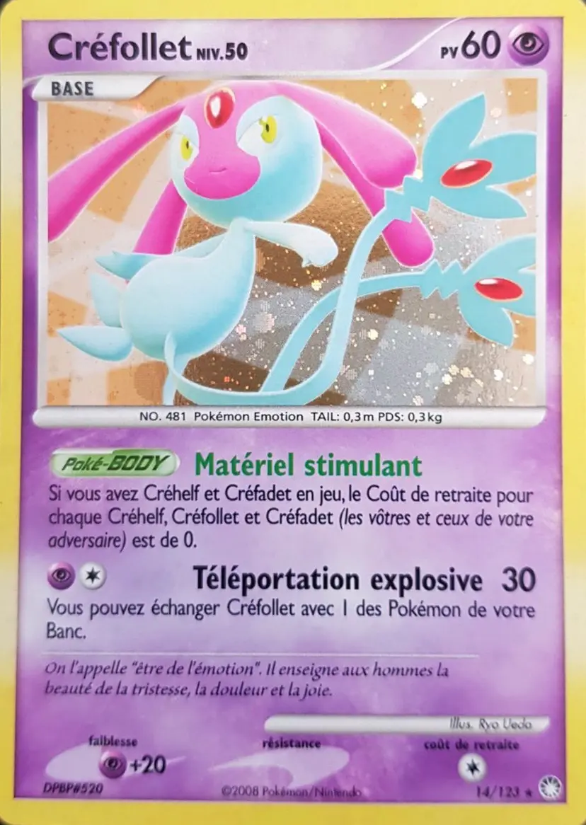 Carte Pokémon Créfollet #14 — Trésors Mystérieux