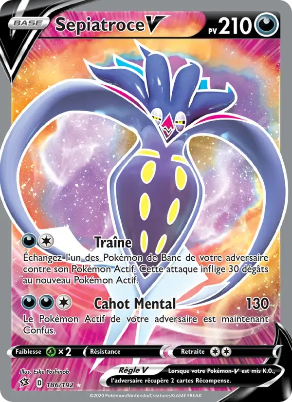 Carte Pokémon Sepiatroce V #186 — Clash des Rebelles