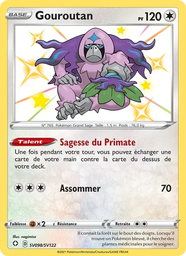 Carte Pokémon Gouroutan #SV098 — Destinées Radieuses