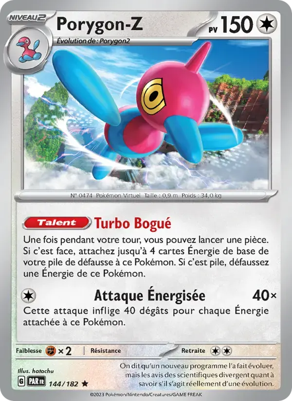Carte Pokémon Porygon-Z #144 — Faille Paradoxe