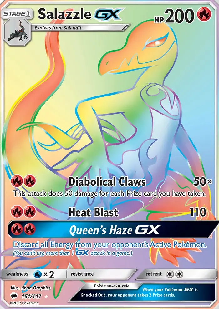 Salazzle GX #151 — Burning Shadows
