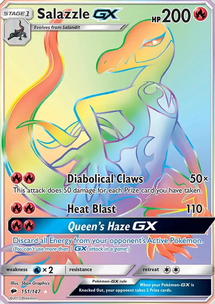 Salazzle GX #151 — Burning Shadows