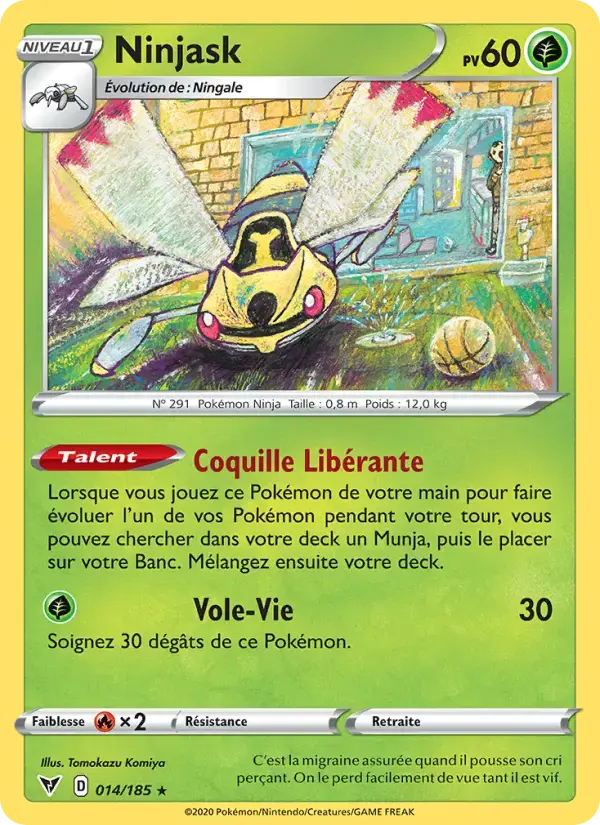 Carte Pokémon Ninjask #14 — Voltage Éclatant