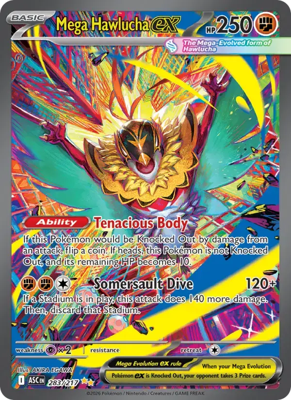 Mega Hawlucha ex #283 — Ascended Heroes