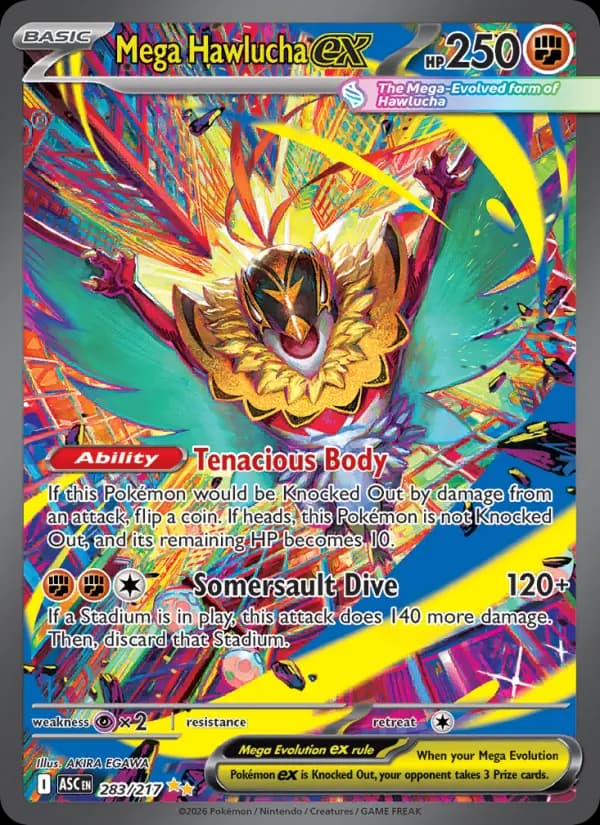 Mega Hawlucha ex #283 — Ascended Heroes
