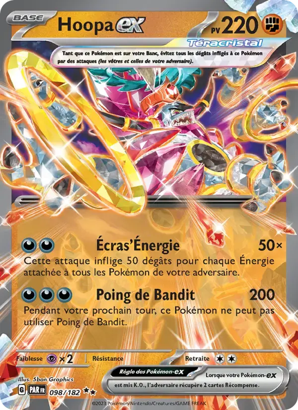 Carte Pokémon Hoopa-ex #098 — Faille Paradoxe