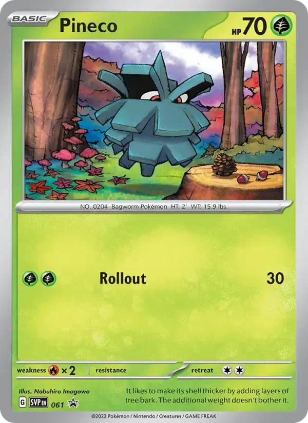 Carte Pokémon Pineco #061 — Promos Écarlate et Violet