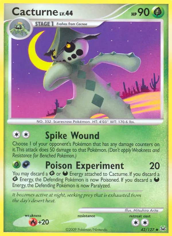 Cacturne #42 — Platinum