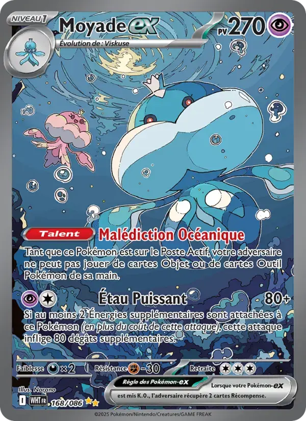 Carte Pokémon Moyade-ex #168 — Flamme Blanche