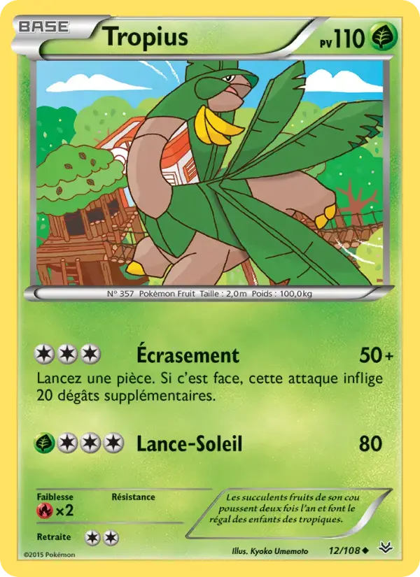 Carte Pokémon Tropius #12 — Ciel Rugissant