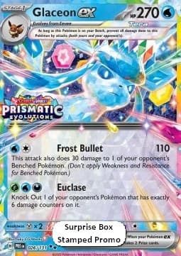 Glaceon ex #026 Stamp — Prismatic Evolutions