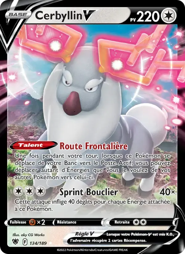 Carte Pokémon Cerbyllin V #134 — Astres Radieux