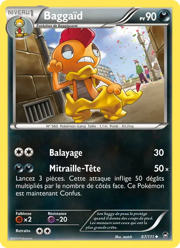 Carte Pokémon Baggaïd #67 — Poings Furieux