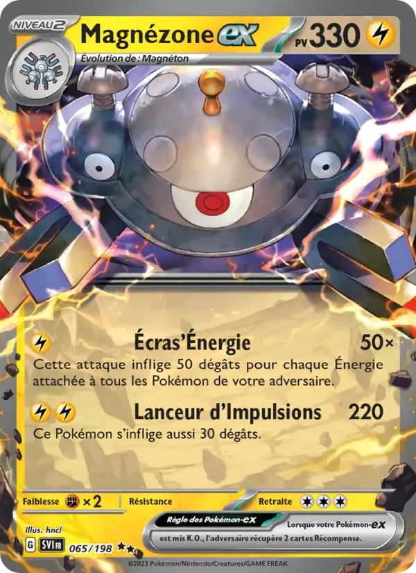 Carte Pokémon Magnézone-ex #065 — Écarlate et Violet
