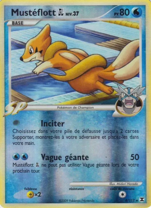 Carte Pokémon Mustéflott  Niv. 37 #4 — Rivaux Émergeants