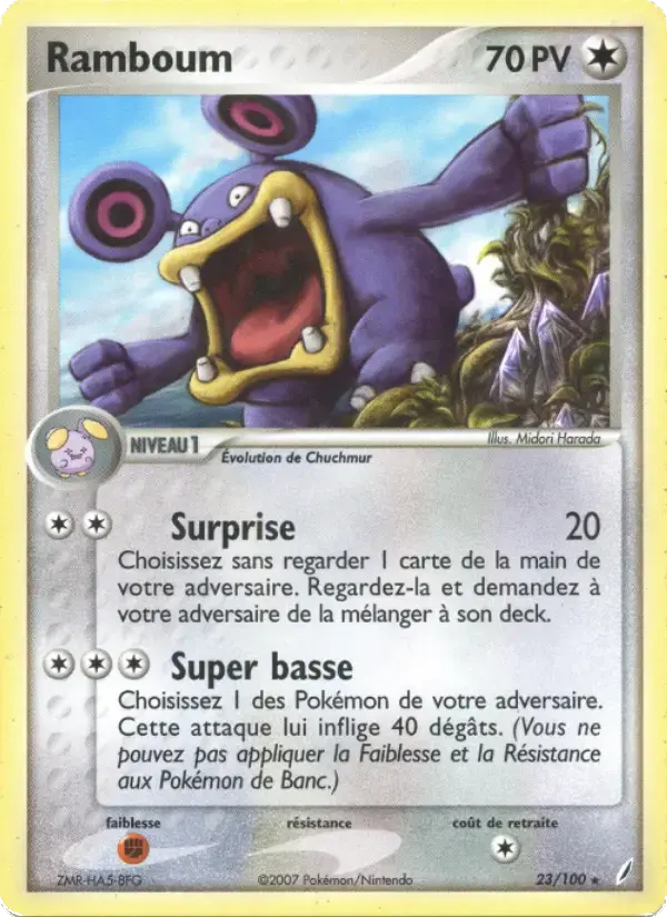 Carte Pokémon Ramboum #23 — Gardiens de Cristal