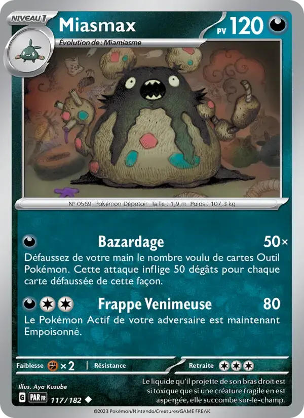 Carte Pokémon Miasmax #117 — Faille Paradoxe