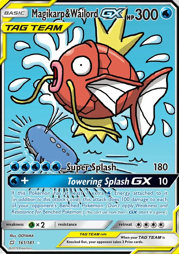 Magikarp & Wailord GX #161 — Team Up