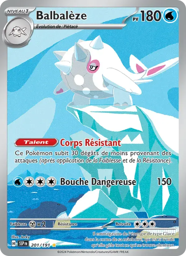 Carte Pokémon Balbalèze #201 — Étincelles Déferlantes