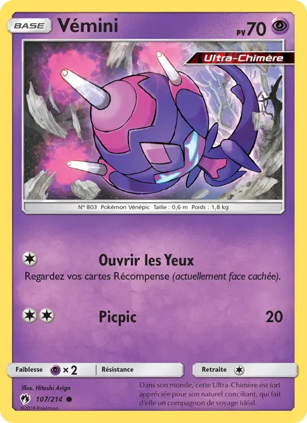 Carte Pokémon Vémini #107 — Tonnerre Perdu