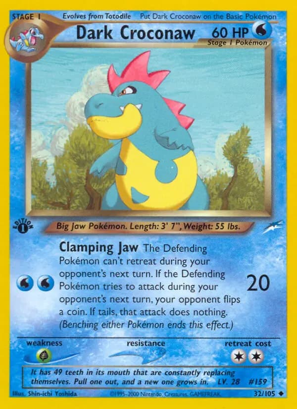 Dark Croconaw #32 — Neo Destiny