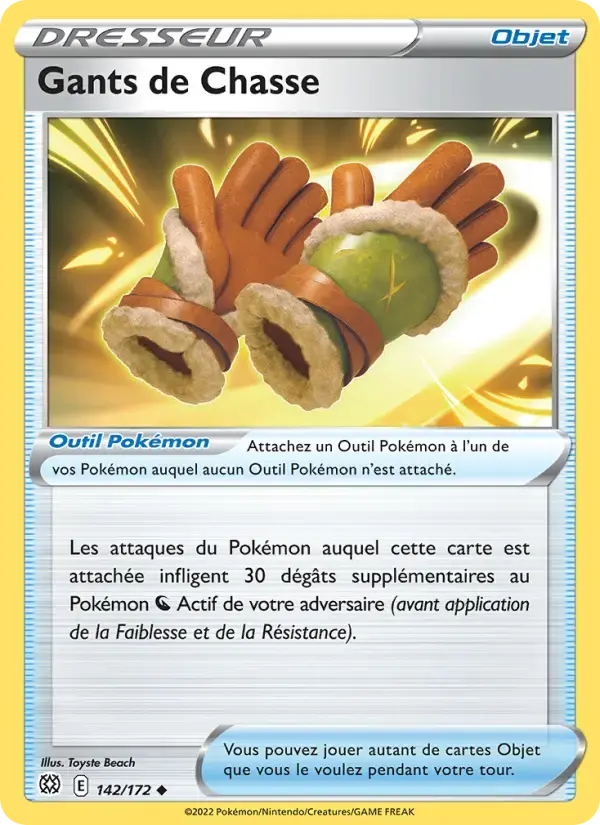 Carte Pokémon Gants de Chasse #142 — Stars Étincelantes