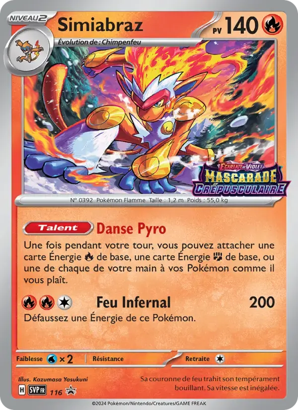 Carte Pokémon Simiabraz #116 — Promos Écarlate et Violet