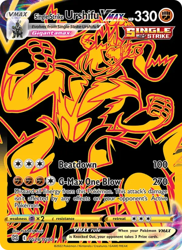 Single Strike Urshifu VMAX #TG29 — Brilliant Stars