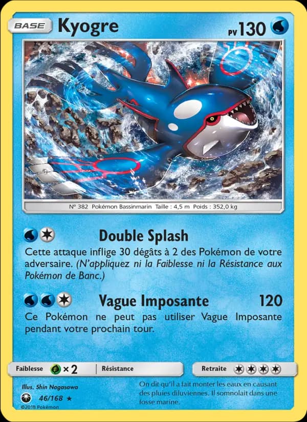 Carte Pokémon Kyogre #46 — Tempête Céleste