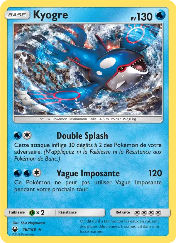 Carte Pokémon Kyogre #46 — Tempête Céleste
