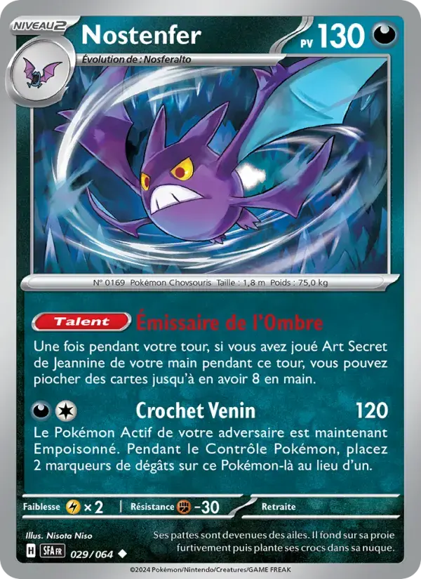 Carte Pokémon Nostenfer #029 — Fable Nébuleuse