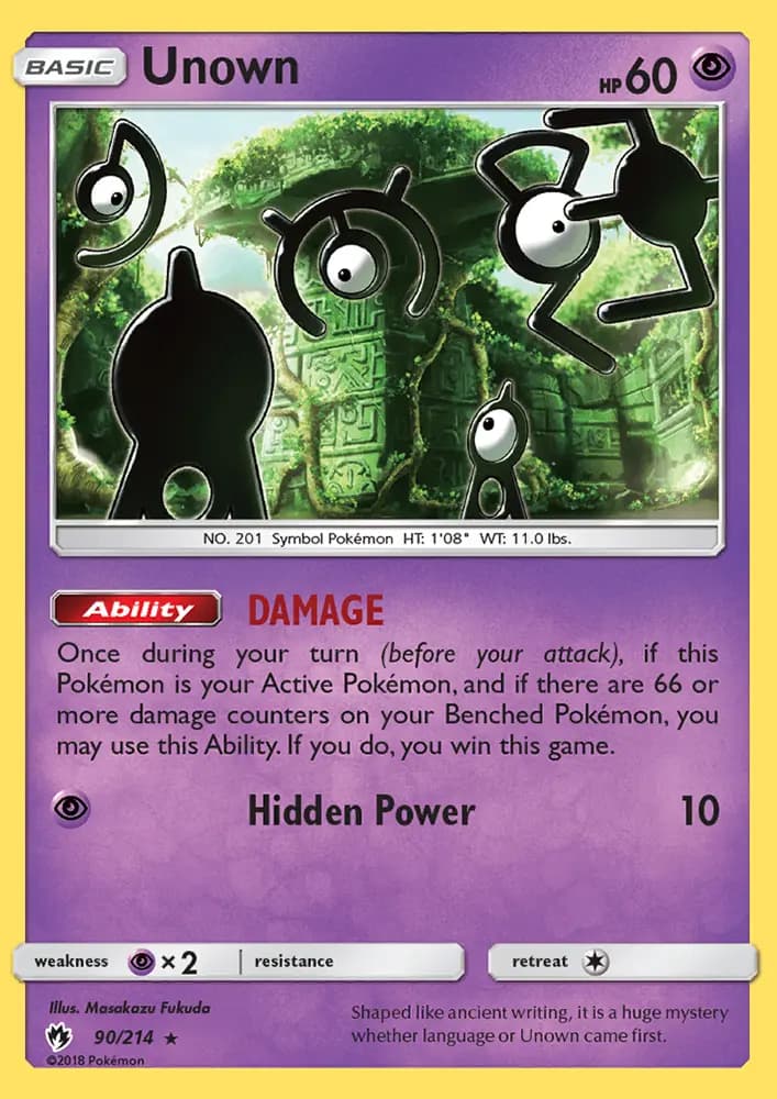 Unown #90 — Lost Thunder