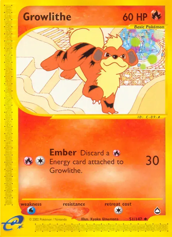 Growlithe #51 — Aquapolis