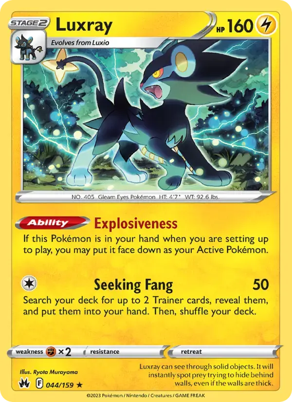 Luxray #044 — Crown Zenith