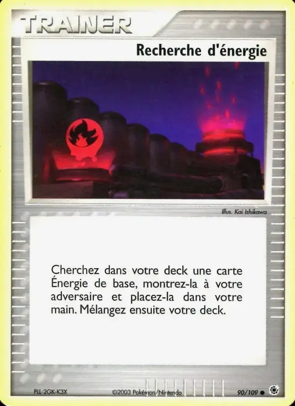 Carte Pokémon Recherche d'énergie #90 — Rubis & Saphir