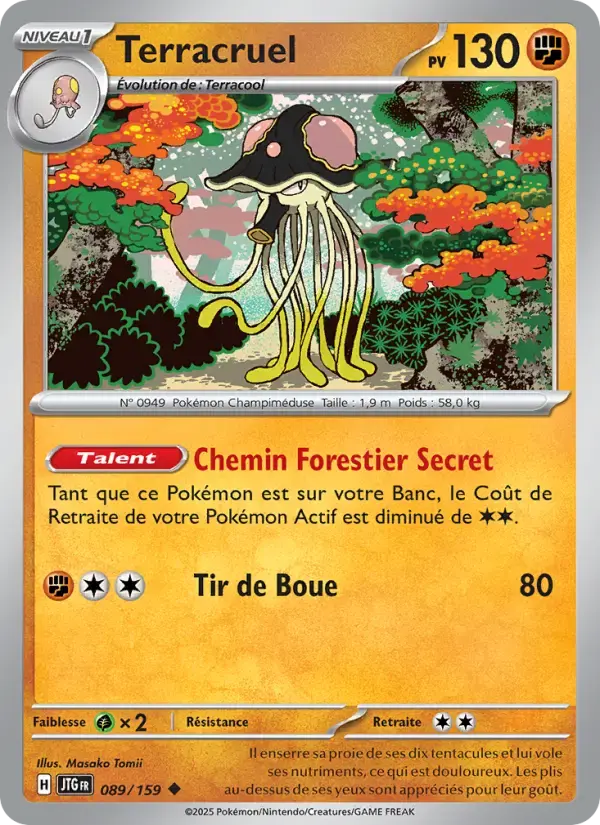 Carte Pokémon Terracruel #089 — Aventures Ensemble