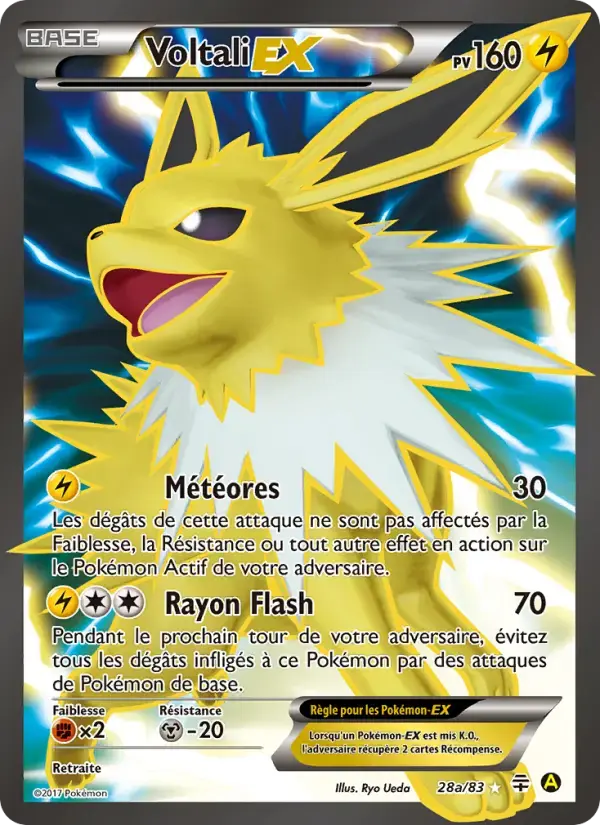 Carte Pokémon Voltali-EX #28 — Générations