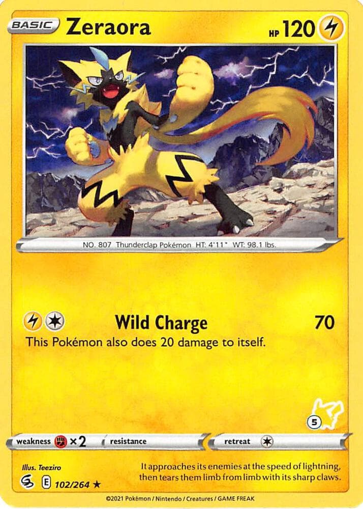 Zeraora #102 Stamp — Fusion Strike