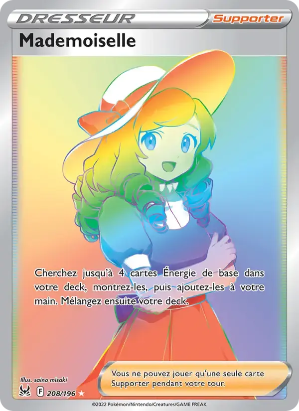 Carte Pokémon Mademoiselle #208 — Origine Perdue